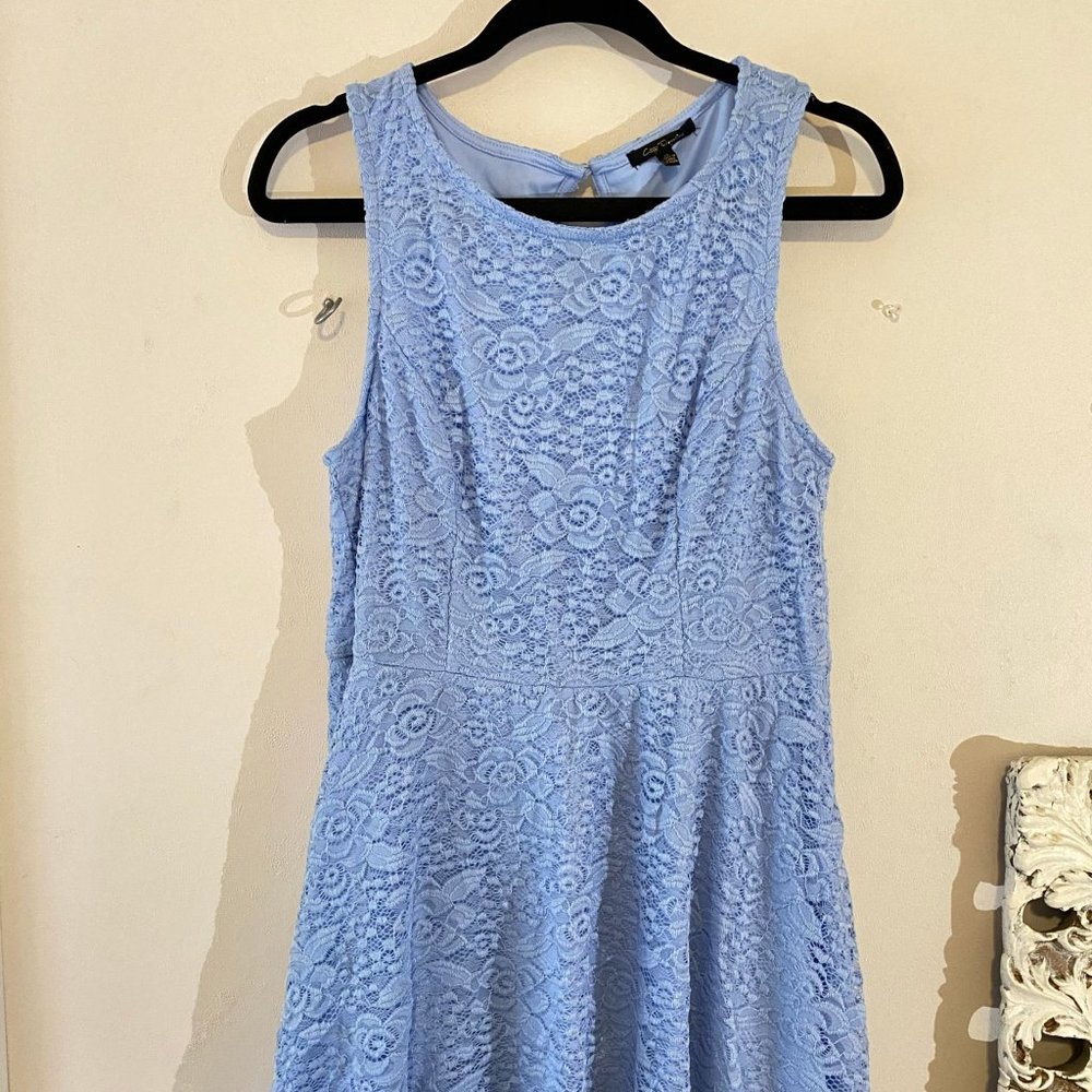 Light Blue Lace Mini Dress XL.